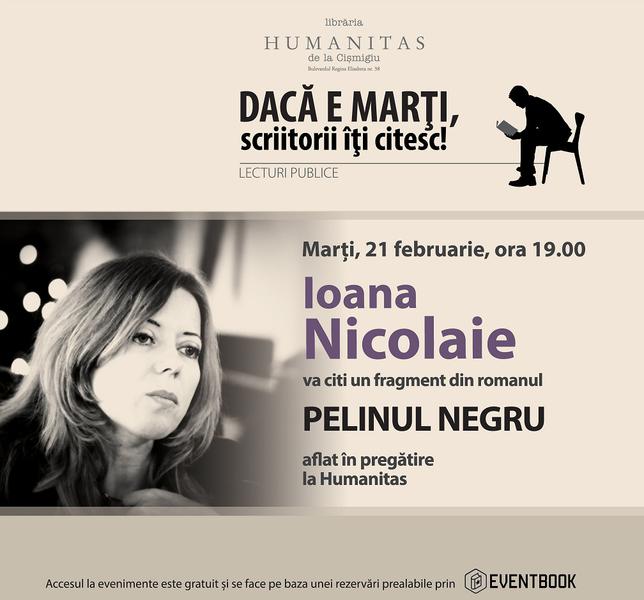 Lectura publica cu Ioana Nicolaie, Foto: Humanitas