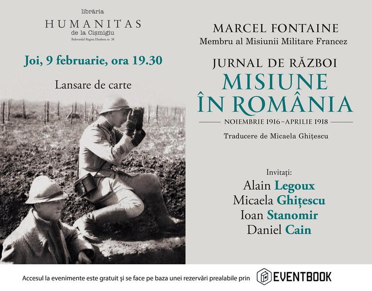 Lansare: Jurnal de razboi, de Marcel Fontaine, Foto: Humanitas