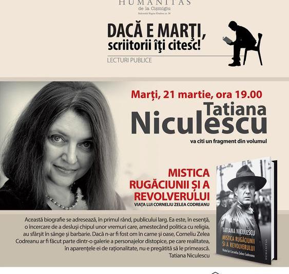 Lectura publica cu Tatiana Niculescu, Foto: Humanitas