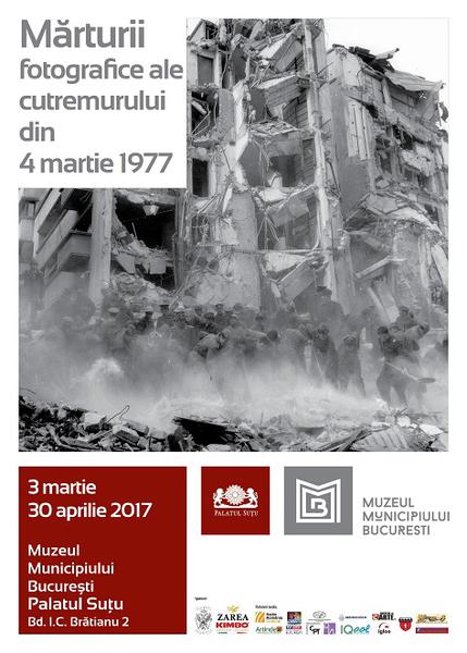 Marturii fotografice ale cutremurului din 4 martie 1977, Foto: Afis expozitie