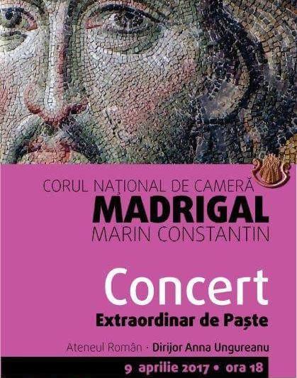 Corul Madrigal la Ateneul Roman, Foto: Afis concert