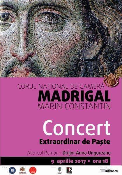 Corul Madrigal la Ateneul Roman, Foto: Afis concert