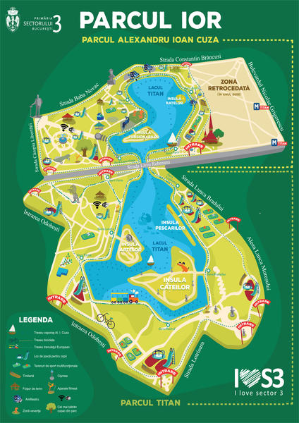Harta Wi-Fi Parcul IOR, Foto: Primaria sector 3