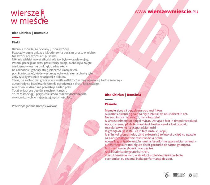 Pasarile, de Rita Chirian - Romania, Foto: ICR Varsovia
