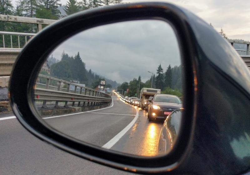 Coada in trafic pe Valea Prahovei, Foto: HotNews.ro / Victor Cozmei