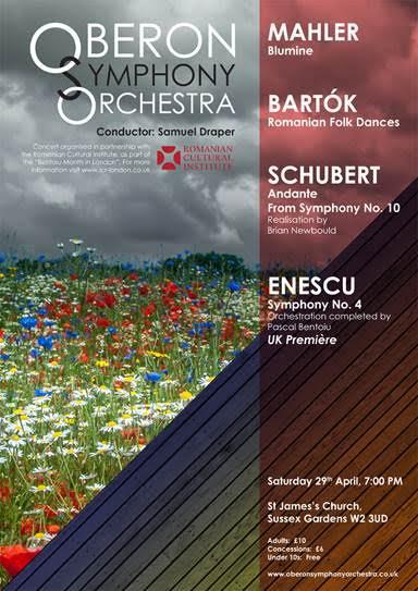 Simfonia a IV-a enesciana orchestrata de Pascal Bentoiu, Foto: Afis concert