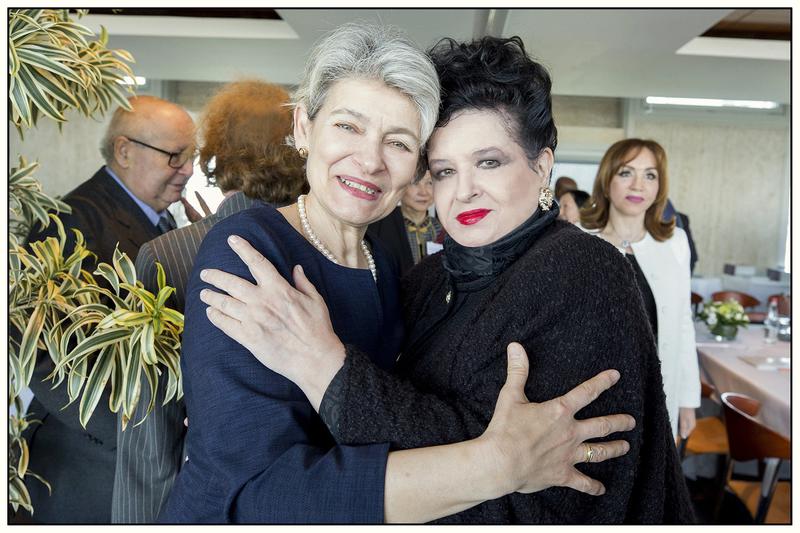 Mariana Nicolesco si Irina Bokova, Foto: arhiva personala