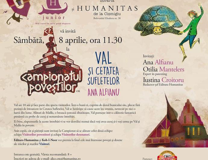 Campionatul povestilor: Val si Cetatea Sufletelor, Foto: Librariile Humanitas