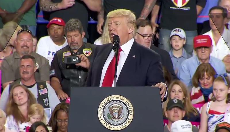 Trump a atacat iar presa la sarbatorirea a 100 de zile de mandat, Foto: Captura ABC News