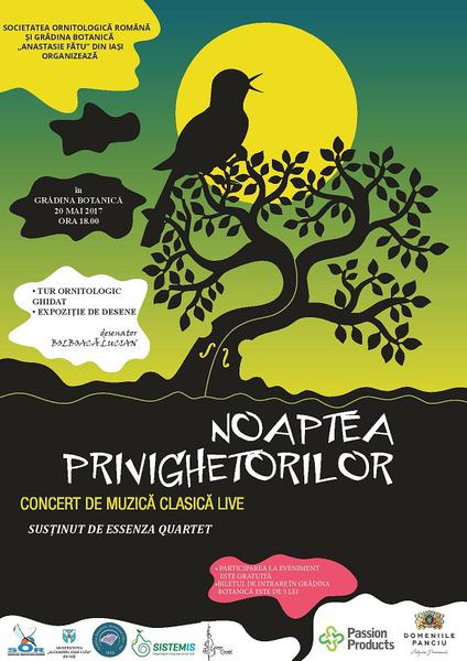 Noaptea privighetorilor, la Iasi, Foto: Afis