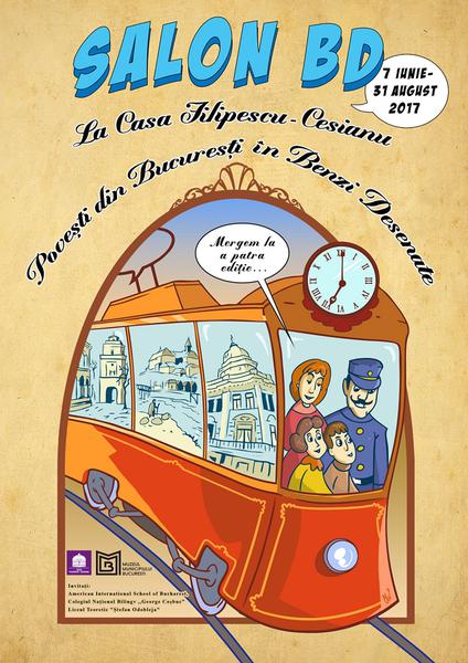 Salon Banda Desenata: 7 iunie-31 august 2017, Foto: Afis expozitie