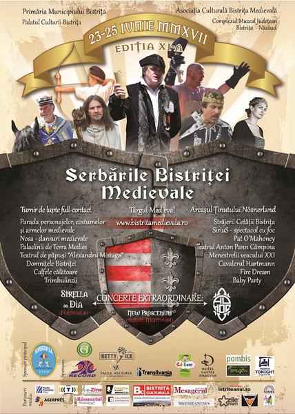 Serbarile Bistritei Medievale 2017, Foto: Afis