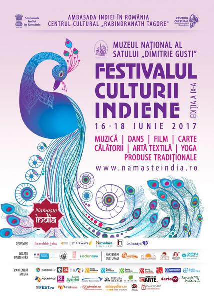 Festivalul Namaste India 2017, la Muzeul Satului, Foto: Afis