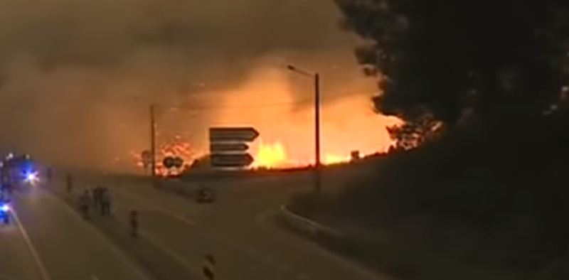 Incendiu de vegetatie, Foto: Captura YouTube