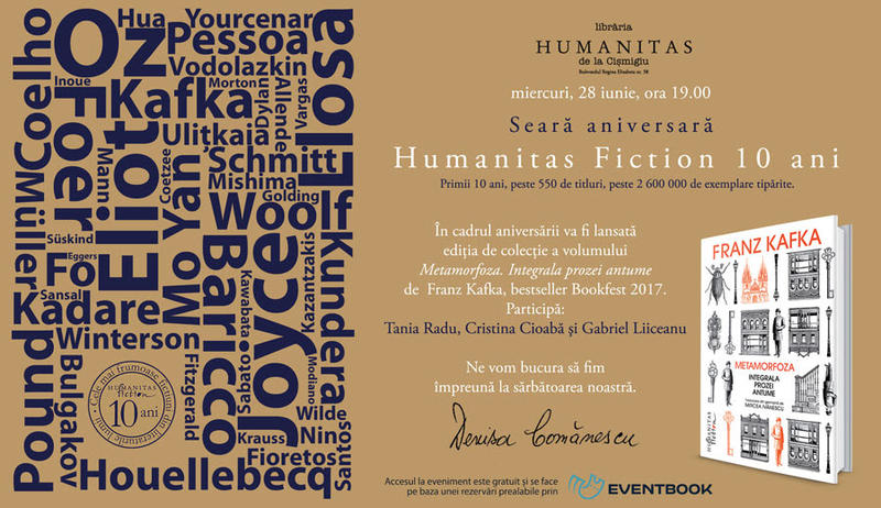 Humanitas Fiction 10 ani , Foto: Afis