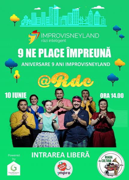 Improvisneyland, 9 ani, Foto: Afis spectacol