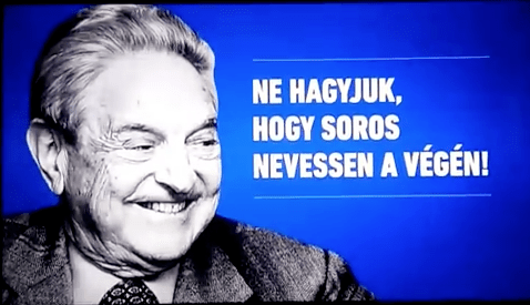 Panou anti-Soros din Ungaria, Foto: Captura YouTube