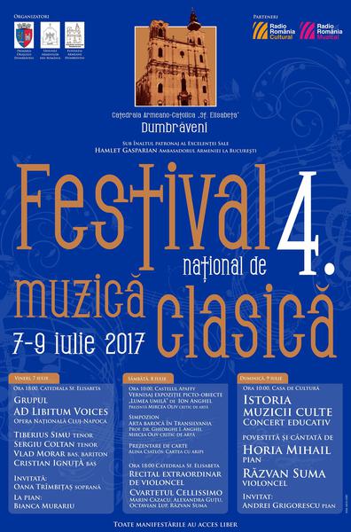 Festivalul de muzica clasica Dumbraveni, Foto: Afis