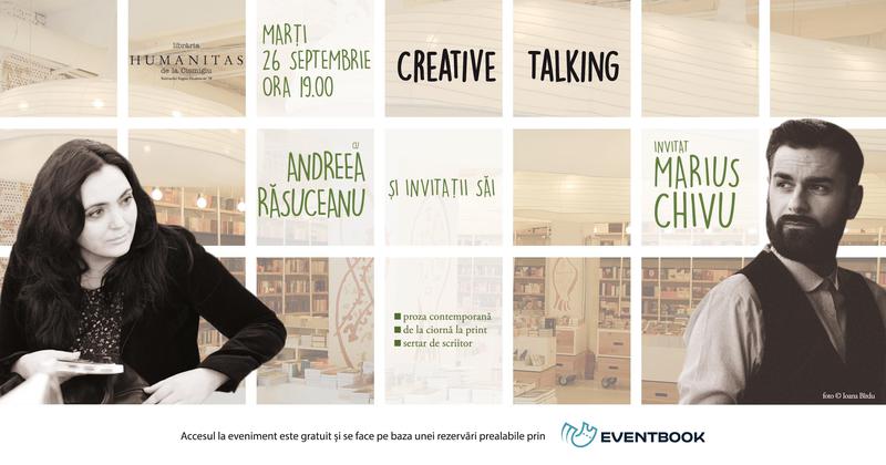 Creative Talking cu Andreea Rasuceanu, Foto: Librariile Humanitas