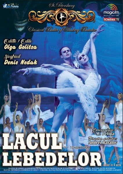 Baletul Lacul lebedelor, la Timisoara, Foto: Afis spectacol