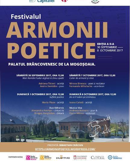 Festivalul 'Armonii poetice', Foto: Afis