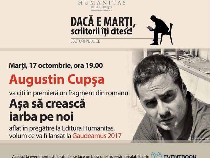 Lectura publica cu Augustin Cupsa, Foto: Humanitas