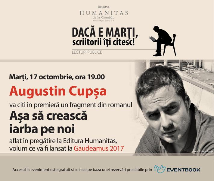 Lectura publica cu Augustin Cupsa, Foto: Humanitas