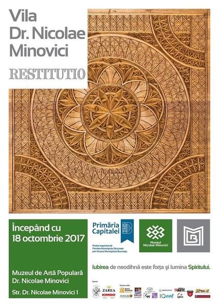 Expozitie: Vila dr. Nicolae Minovici: Restitutio, Foto: Afis