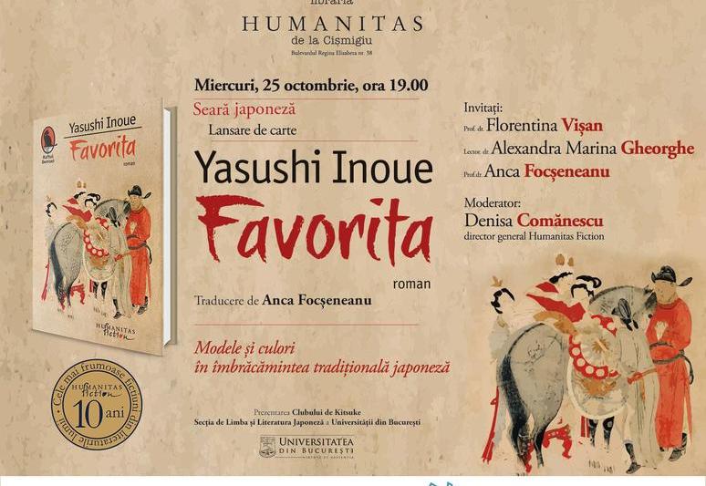 Romanul istoric 'Favorita' de Yasushi Inoue, Foto: Humanitas