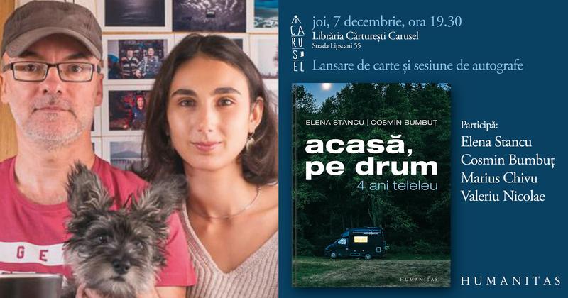 "Acasa, pe drum. 4 ani teleleu" cu Elena Stancu si Cosmin Bumbu, Foto: Humanitas