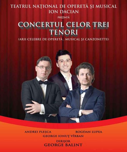 Concert Trei Tenori, Foto: Afis