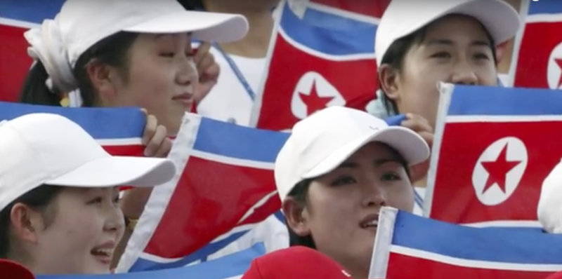 Suportere nord-coreene, Foto: Captura YouTube
