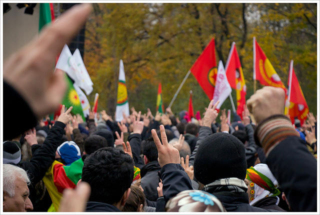 Kurzi si steaguri PKK, Foto: Flickr/ Montecruz Foto