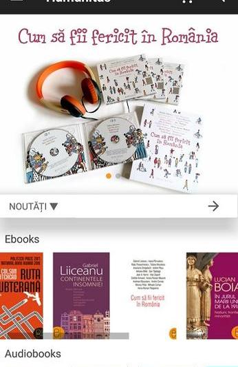 Aplicatia Humanitas - pagina de start, Foto: Humanitas