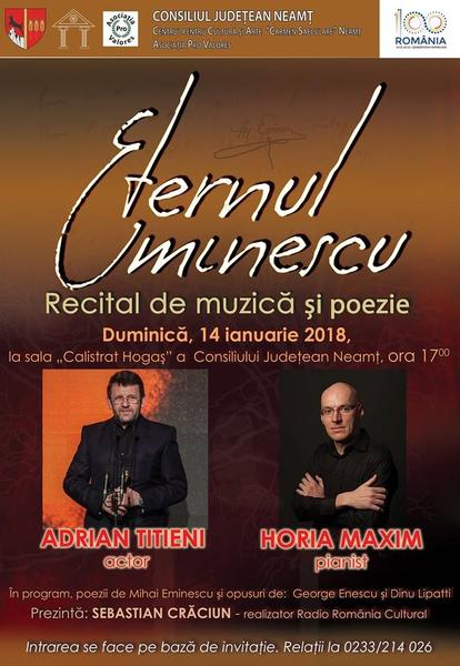Eternul Eminescu, Foto: Afis spectacol