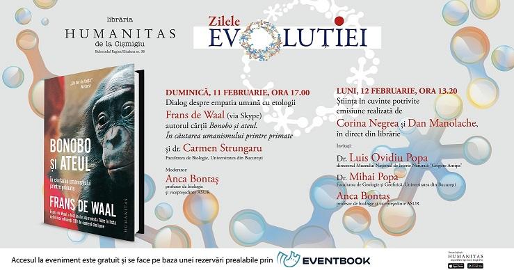 Intalnire Frans de Waal si Carmen Strungaru, Foto: Librariile Humanitas