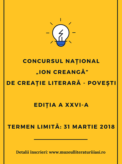 Inscrieri concurs de creatie literara, Foto: Muzeul Literaturii Romane Iasi