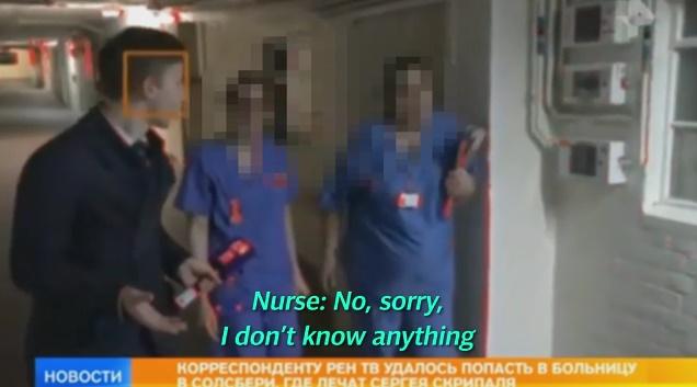 Postul rus REN TV, in spitalul din Salisbury, Foto: Captura video The Telegraph