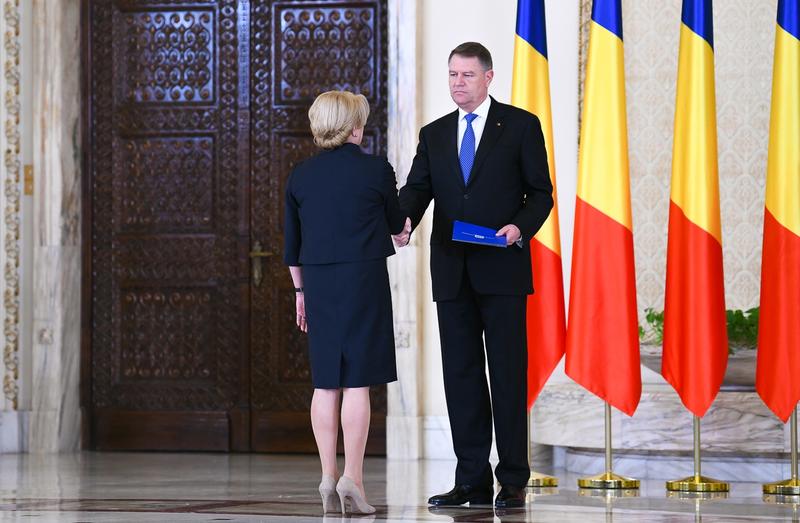 Viorica Dancila si Klaus Iohannis la Cotroceni, Foto: Presidency.ro