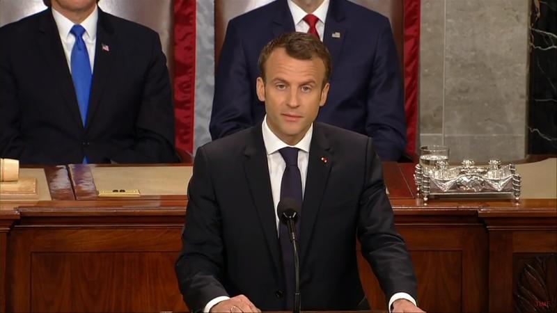 Emmanuel Macron, discurs in Congresul SUA, Foto: Captura YouTube