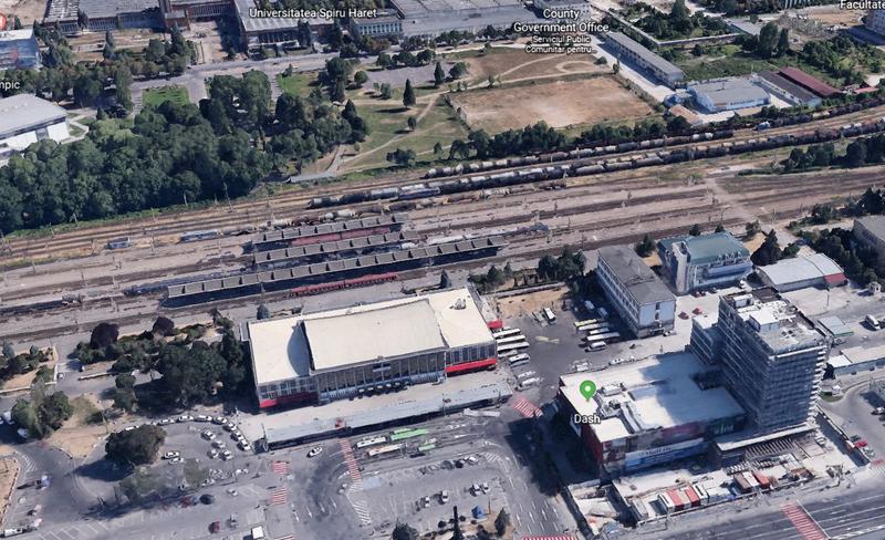 Zona Garii Brasov, Foto: Google Earth