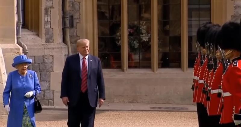 Trump, primit de regina Elisabeta a II-a (foto arhiva), Foto: Captura YouTube