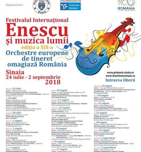 "Enescu si muzica lumii", editia a XIX-a, Foto: Afis festival