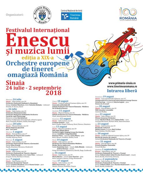"Enescu si muzica lumii", editia a XIX-a, Foto: Afis festival