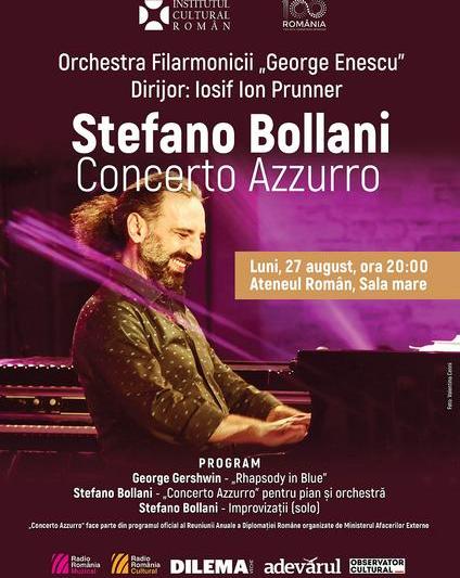 "Concerto Azzurro" cu Stefano Bollani, Foto: Afis concert