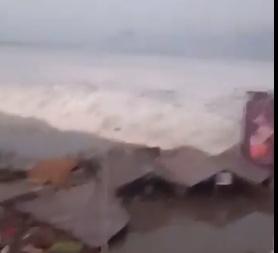 tsunami Indonezia, Foto: Captura video