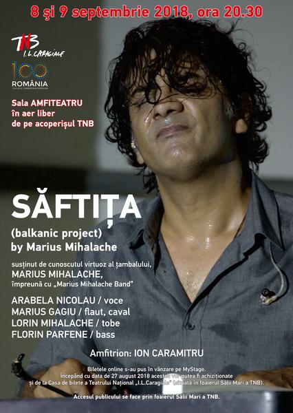 SAFTITA cu Marius Mihalache, Foto: Afis concert