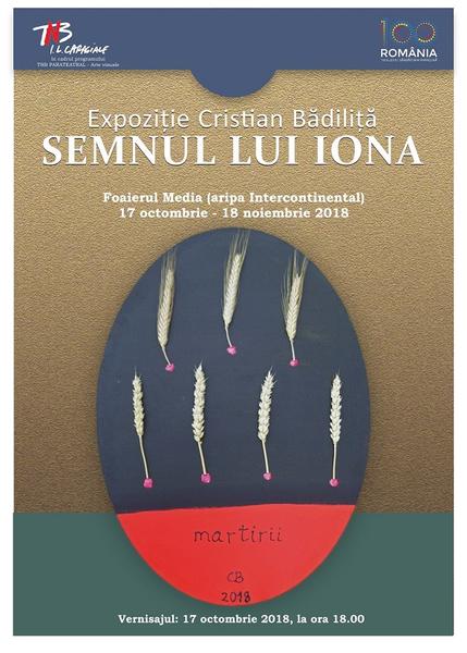 Cristian Badilita: Semnul lui Iona, Foto: Afis expozitie