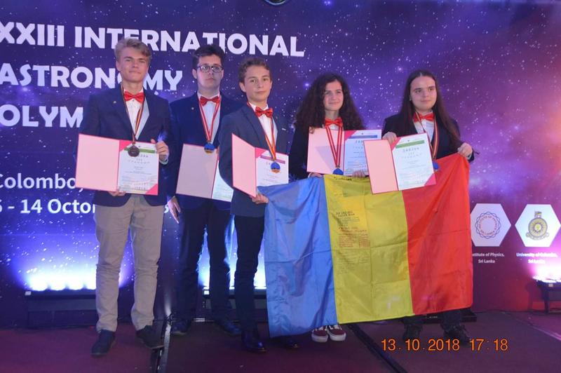 Elevi romani medaliati la Olimpiada de Astronomie, Foto: Facebook/ Liceul Teoretic International de Informatica Bucuresti