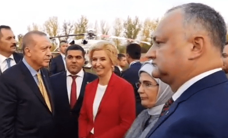 Erdogan si Dodon, Foto: Captura video